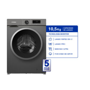 Lavarropas carga frontal inverter 10.5 KG