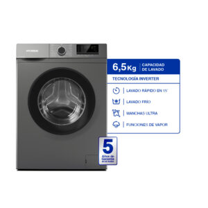 Lavarropas carga frontal inverter 6.5 KG