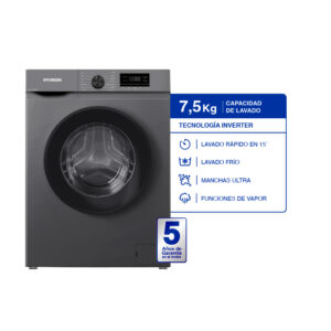 Lavarropas carga frontal inverter 7.5 KG