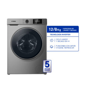 Lavasecarropas carga frontal inverter 12/8KG